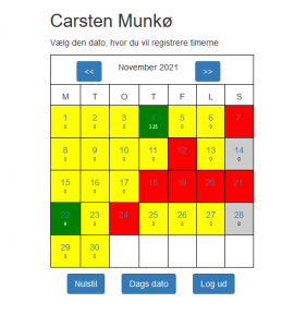 kalender for denne måned